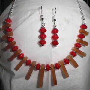 Red Aventurine Fan Set